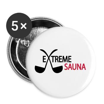 2541614 15524168 sauna - Buttons large 2.2''/56 mm (5-pack) - white - Front