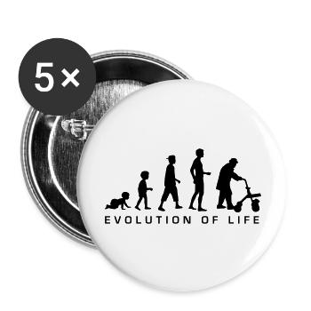 evolution_life_man_b - Buttons large 2.2''/56 mm (5-pack) - white - Front
