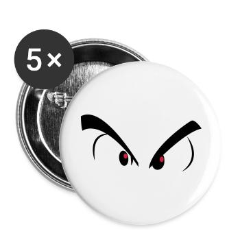 Augen - Buttons groß 56 mm (5er Pack) - Weiß - Vorne