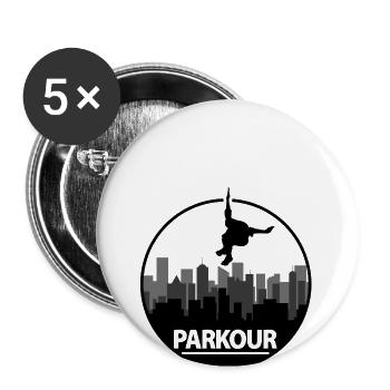 parkour - Buttons large 2.2''/56 mm (5-pack) - white - Front