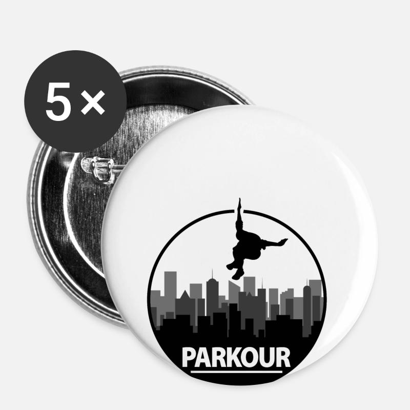 parkour - Buttons large 2.2''/56 mm (5-pack) - white