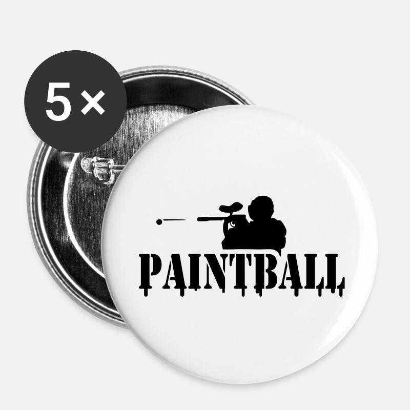 paintball_a___f1 - Buttons large 2.2''/56 mm (5-pack) - white