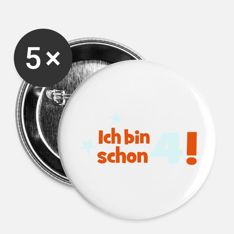 4 - Buttons large 2.2''/56 mm (5-pack) - white