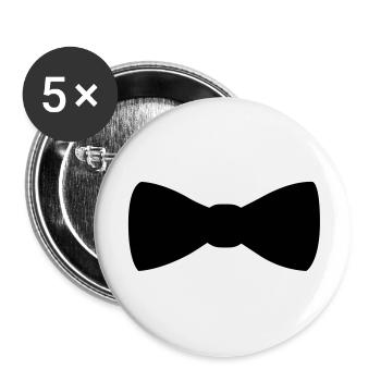 fliege_krawatte_1__f1 - Lot de 5 grands badges (56 mm) - blanc - Devant