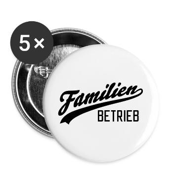 Entreprise familiale - Lot de 5 grands badges (56 mm) - blanc - Devant