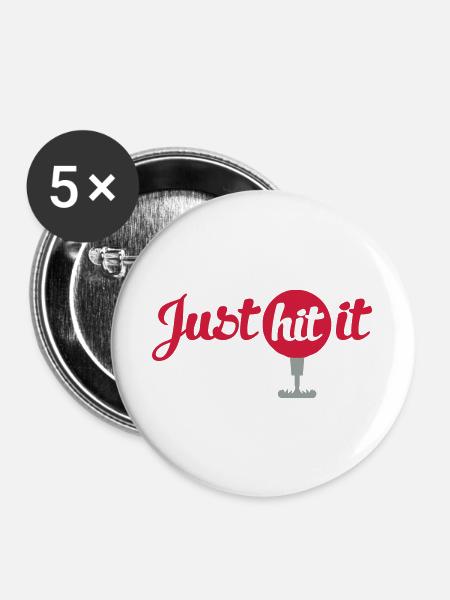 golf - Buttons groß 56 mm (5er Pack) - Weiß