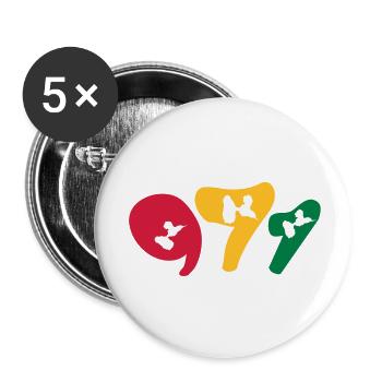 971 - Buttons large 2.2''/56 mm (5-pack) - white - Front