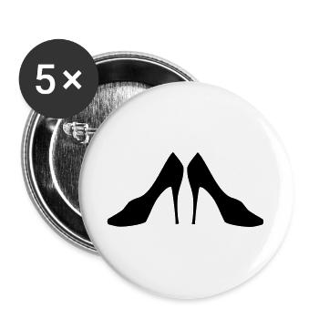 shoes - Buttons large 2.2''/56 mm (5-pack) - white - Front