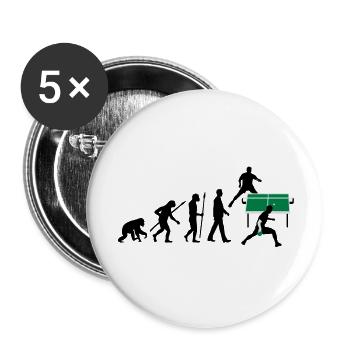 evolution_tischtennisspieler_112012_a_3c - Buttons groß 56 mm (5er Pack) - Weiß - Vorne