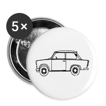  Outlines - Buttons groß 56 mm (5er Pack) - Weiß - Vorne
