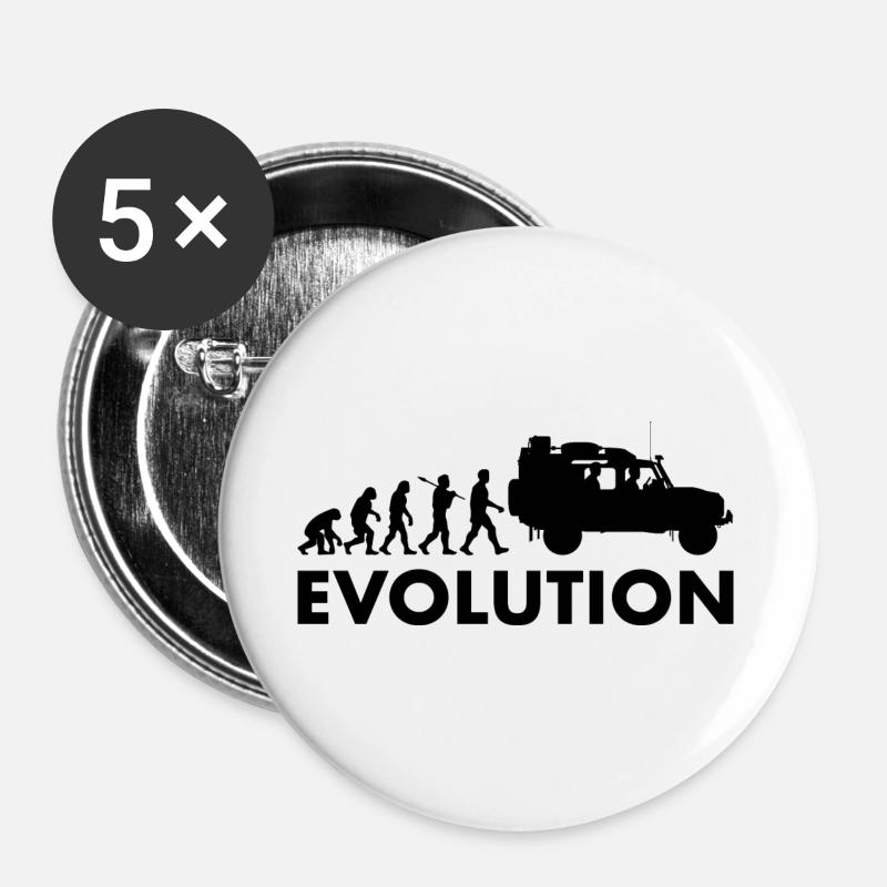 Defender 110 Offroad Evolution - Buttons large 2.2''/56 mm (5-pack) - white