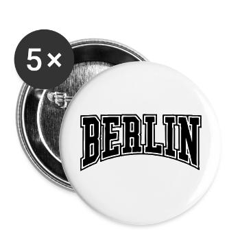 berlin_college_gewellt - Buttons groß 56 mm (5er Pack) - Weiß - Vorne
