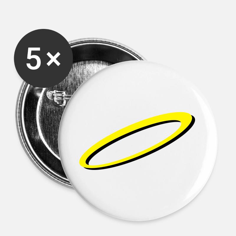 Aureole - Buttons large 2.2''/56 mm (5-pack) - white