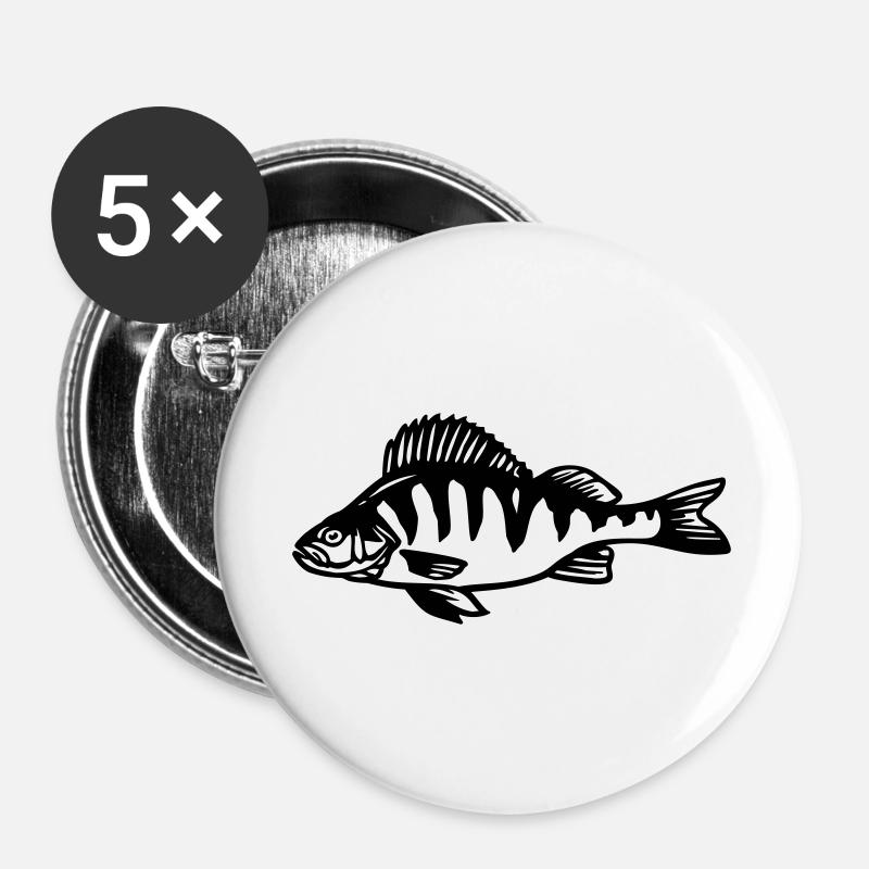 barsch - Buttons large 2.2''/56 mm (5-pack) - white