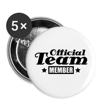 official_team_member_do1 - Lot de 5 grands badges (56 mm) - blanc - Devant