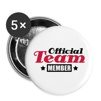 official_team_member_do2 - Lot de 5 grands badges (56 mm) - blanc - Devant