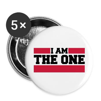 i_am_the_one - Buttons large 2.2''/56 mm (5-pack) - white - Front
