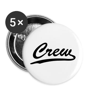 crew - Buttons groß 56 mm (5er Pack) - Weiß - Vorne