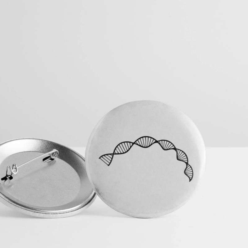 DNA double helix structure cell sequence Buttons large 2.2''/56 mm (5-pack)