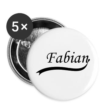 fabian - Buttons large 2.2''/56 mm (5-pack) - white - Front