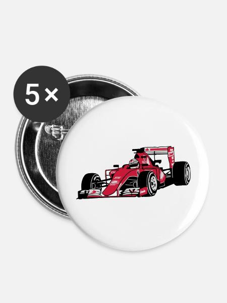 - Motorsports - Buttons large 2.2''/56 mm (5-pack) - white