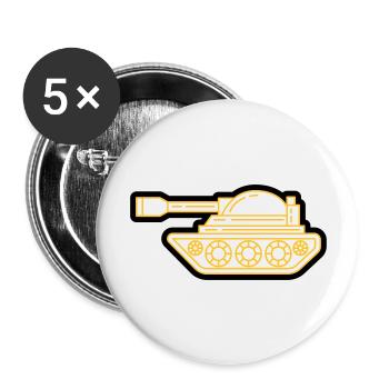 tank - Buttons large 2.2''/56 mm (5-pack) - white - Front