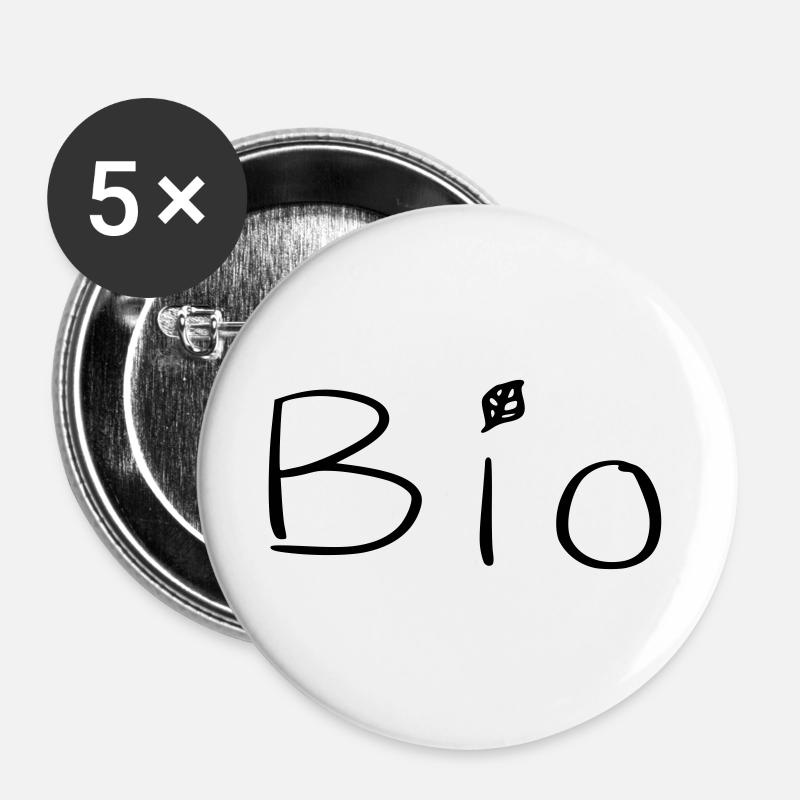 Organic - Buttons large 2.2''/56 mm (5-pack) - white