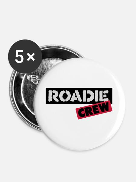 roadie - Buttons groß 56 mm (5er Pack) - Weiß