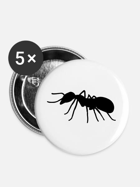 Ant - Buttons large 2.2''/56 mm (5-pack) - white