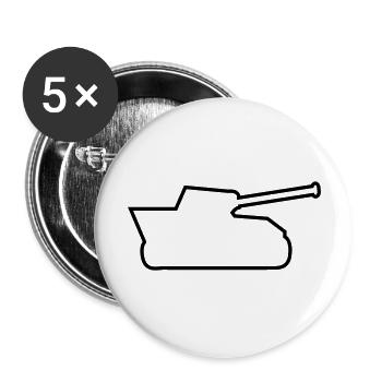 tank - Buttons large 2.2''/56 mm (5-pack) - white - Front