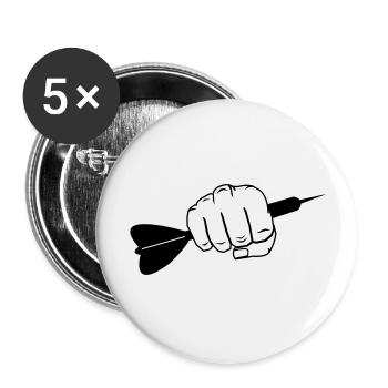 dart_faust_001 - Lot de 5 grands badges (56 mm) - blanc - Devant