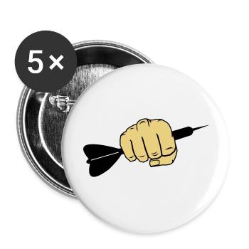 dart_faust_002 - Lot de 5 grands badges (56 mm) - blanc - Devant