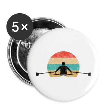 rowing - Buttons large 2.2''/56 mm (5-pack) - white - Front