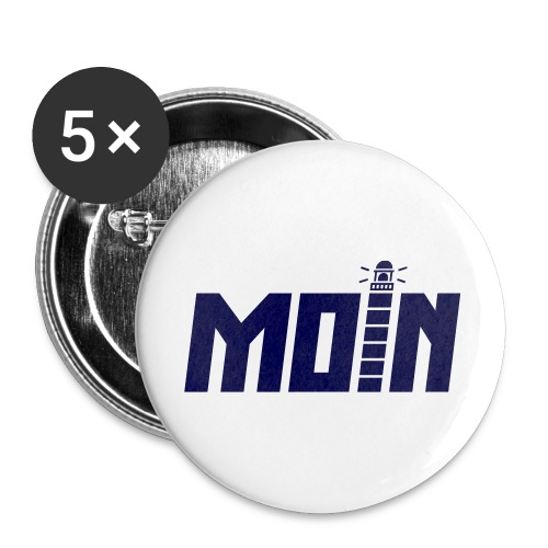 Moin - Buttons groß 56 mm (5er Pack)