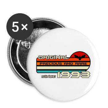 original 1993 birthday 29 years 29th anniversary - Buttons large 2.2''/56 mm (5-pack) - white - Front