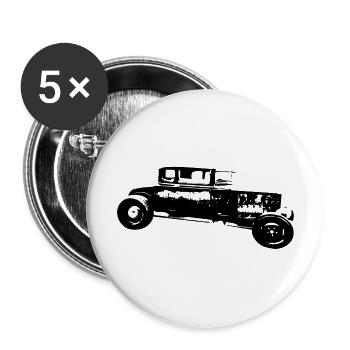 Car - Buttons large 2.2''/56 mm (5-pack) - white - Front