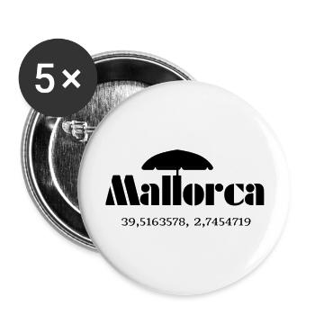 20220604 014513 - Buttons groß 56 mm (5er Pack) - Weiß - Vorne