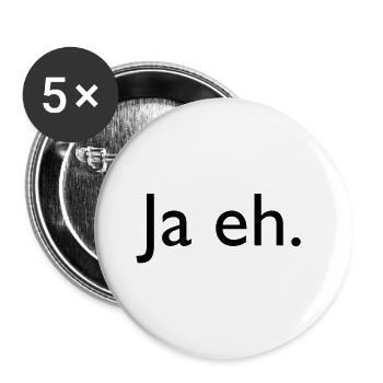 ja eh - Buttons groß 56 mm (5er Pack) - Weiß - Vorne