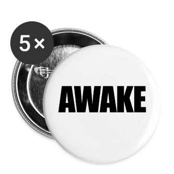 AWAKE - Buttons groß 56 mm (5er Pack) - Weiß - Vorne