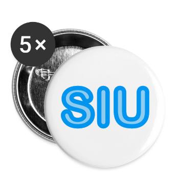 Youth speech - Siu - blue - Buttons large 2.2''/56 mm (5-pack) - white - Front