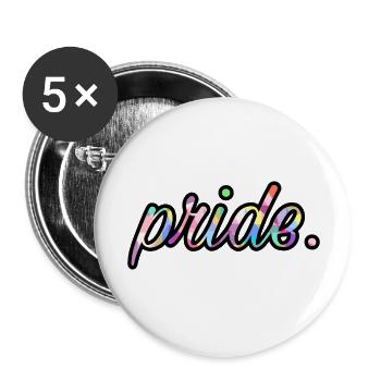 Pride | Statement - Buttons groß 56 mm (5er Pack) - Weiß - Vorne