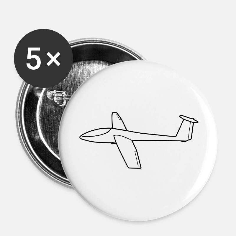 Glider - Buttons large 2.2''/56 mm (5-pack) - white