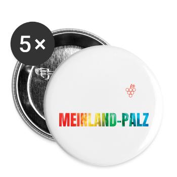 MEINLAND PALZ - Buttons groß 56 mm (5er Pack) - Weiß - Vorne