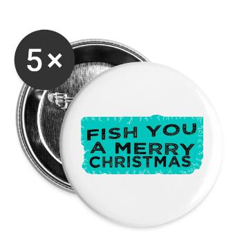 Dinosaur Moon Carolina Dork Fun Dinosaur Fishing - Lot de 5 grands badges (56 mm) - blanc - Devant