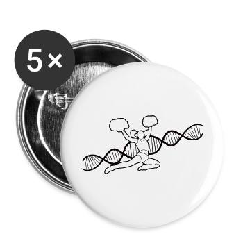 Cheerleader Cheerleader Cheerleading Gift - Buttons large 2.2''/56 mm (5-pack) - white - Front