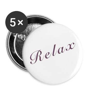 Relax3 ByRino - Buttons large 2.2''/56 mm (5-pack) - white - Front