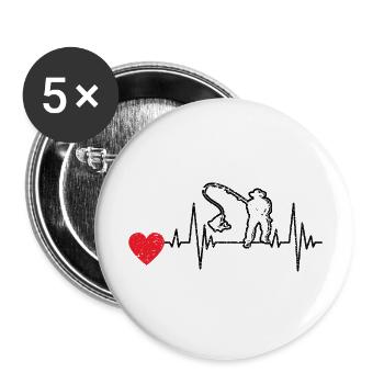 Fishing Hooks Fishing Fishing Fishing Fishing - Buttons large 2.2''/56 mm (5-pack) - white - Front