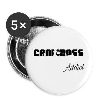 Safari Zoo Animal Safari Zoo - Buttons large 2.2''/56 mm (5-pack) - white - Front