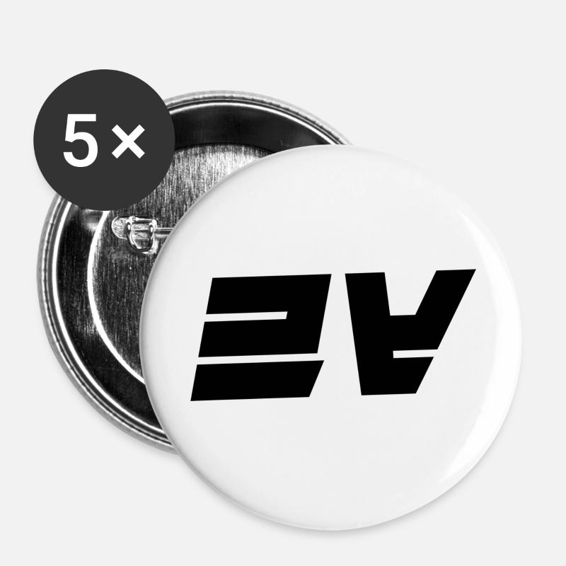 CHEERS - Buttons large 2.2''/56 mm (5-pack) - white