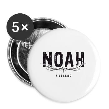 NOAH a Legend. - Buttons large 2.2''/56 mm (5-pack) - white - Front